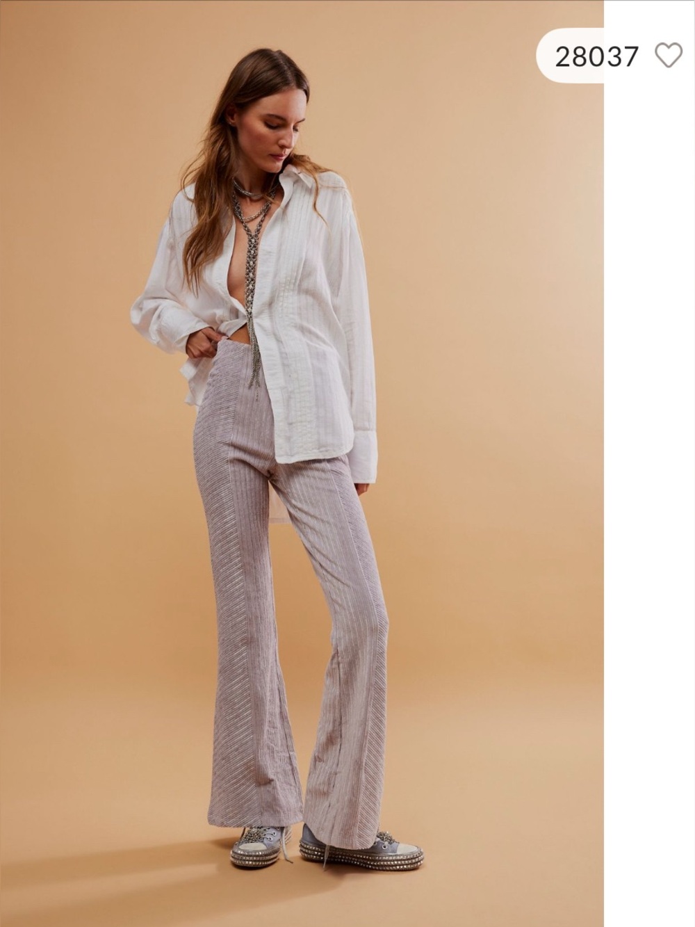 Free People Slim Pull-On Velvet Flare Pants in Rose